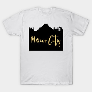 MEXICO CITY MEXICO DESIGNER SILHOUETTE SKYLINE ART T-Shirt